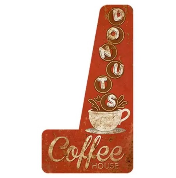 Placa Decorativa MDF Coffee House